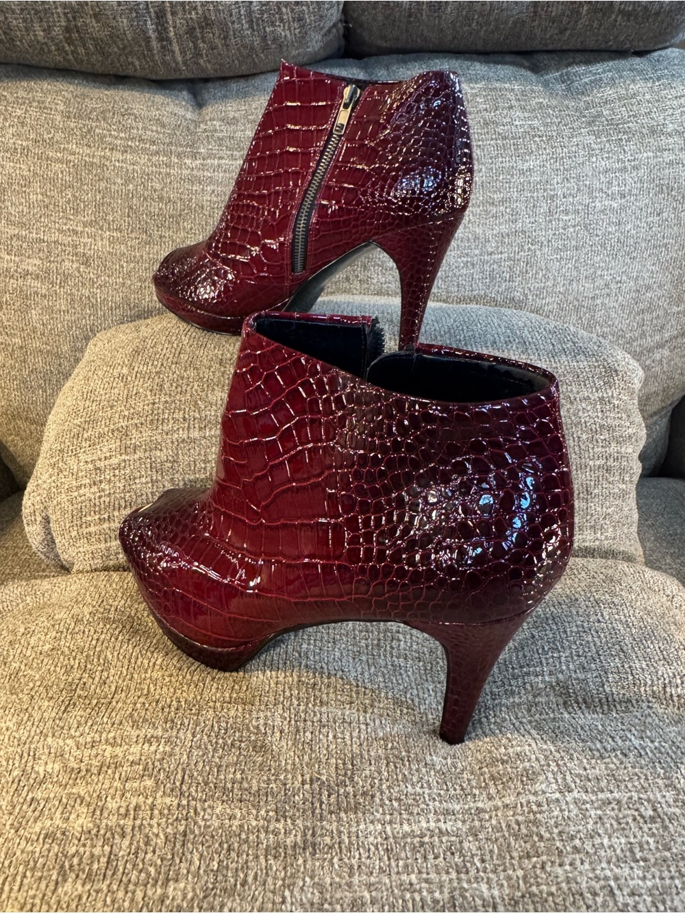 White House Black Market Paulette Croco Shootie Women’s Size 9.5 M - Picture 11 of 11